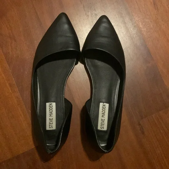 Steve Madden cute black flats SZ 6.5 - Picture 1 of 4